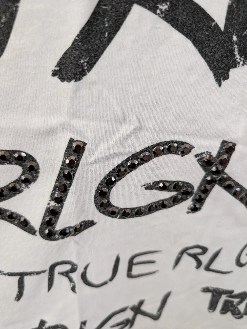 True Religion Men’s White Graphic Logo T-Shirt